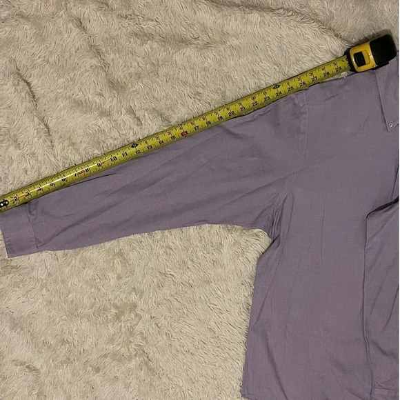 Ralph Lauren Classic Fit Long Sleeve Lavender Button Down Shirt Men's Size Large - Picture 5 of 8